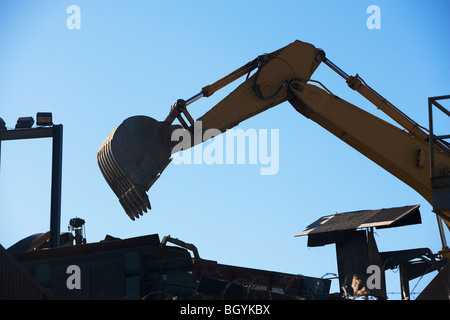 Benna di lavoro del caricatore Foto Stock