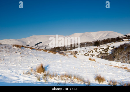 Howgills orientale visto da sopra York vicino Garsdale Foto Stock