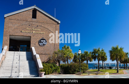 Fort Sumter Monumento Nazionale centro visitatori, Charleston, Carolina del Sud, Stati Uniti d'America. Foto Stock