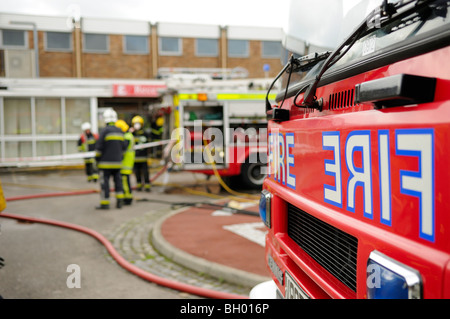 Motore Fire a scuola il fuoco Foto Stock