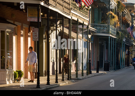 Royal Street, Quartiere Francese, New Orleans, Louisiana Foto Stock