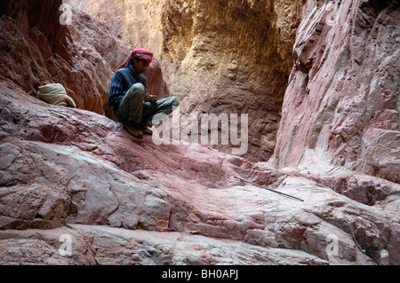 Ritratti di vita Beduina in Giordania Foto Stock