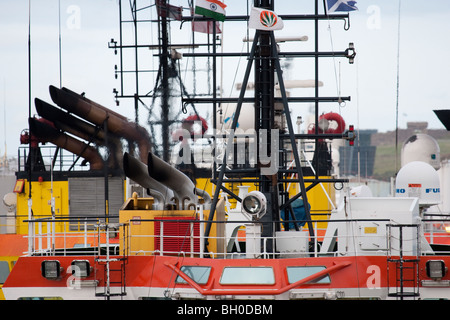 Aberdeen in Scozia ed è uno dei più importanti di petrolio e di gas porte offshore in Europa. Foto Stock