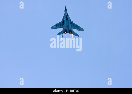 Aeronautica Militare Polacco Mig-29 a RAF Leuchars Airshow 2009, Fife, Scozia Foto Stock