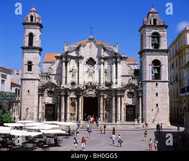 La Catedral de San Cristóbal de La Habana, Plaza de la Catedral, l'Avana Vecchia Havana, La Habana, Repubblica di Cuba Foto Stock