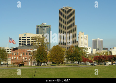 Little Rock, AR, Arkansas, skyline del centro Foto Stock