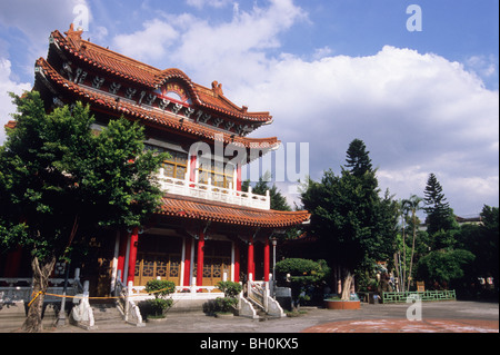 Tempio vicino tempio Bao-An, Taipei Northern Taiwan, Taiwan R.O.C. Foto Stock