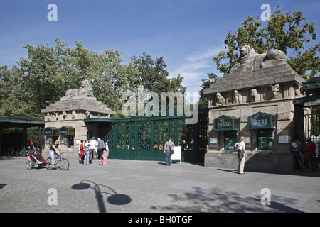 Cancello di Zoo di Berlino Foto Stock