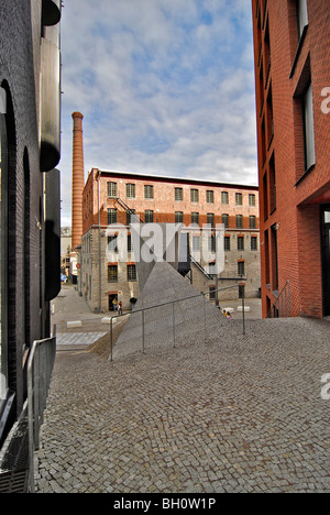 Architettura moderna presso il Kaubamaja Rotermann, complesso per lo shopping, Tallinn, Estonia Foto Stock