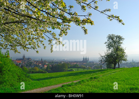 Vista di Bamberg, Alta Franconia, Baviera, Germania Foto Stock