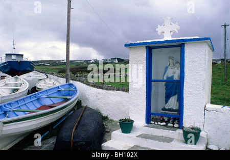 Europa, Gran Bretagna, Irlanda, Co. Donegal, Magheraroarty Pier vicino Gortahork Foto Stock