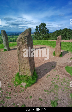 Inghilterra west midlands worcestershire il clent Hills Country Park terra incolta brughiera Foto Stock