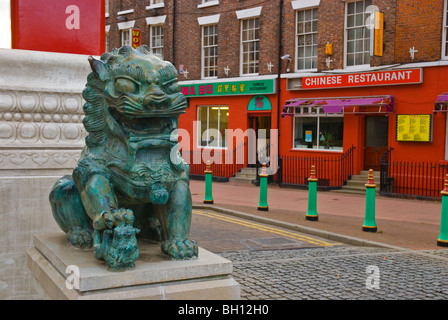 Chinatown in Liverpool England Regno Unito Europa Foto Stock