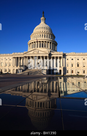 Oriente vista laterale della United States Capitol Building. Foto Stock