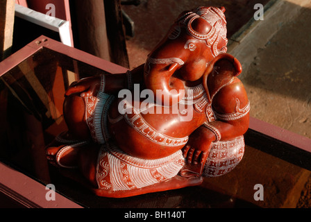 Piccolo idolo del signore ganesh; india Foto Stock