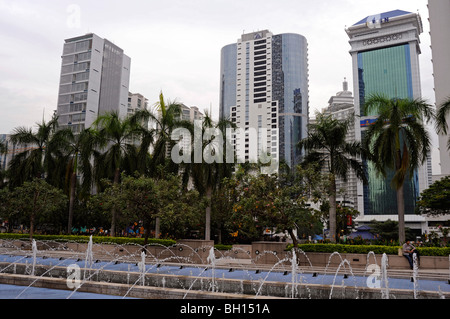 Torre di BSN vicino a Torri Gemelle Petronas,Kuala Lumpur, Malesia, Indonesia,Asia Foto Stock