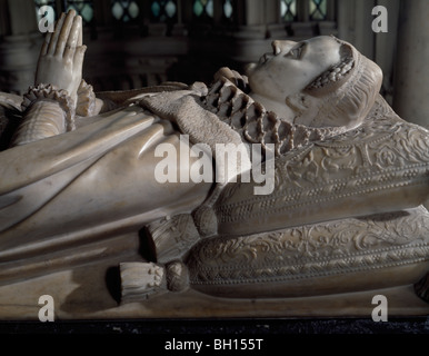 Maria Stuart Regina di Scozia. Un monumento da Cornelio cura c.1607-12 nell Abbazia di Wesminster, London Inghilterra England Foto Stock