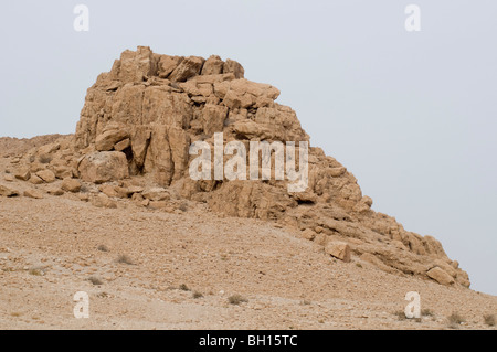 Israele Mar Morto, Qumran formazioni di roccia Foto Stock