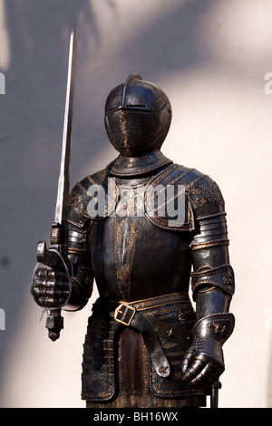 Knight's Armor presso il lago di Costanza - Germania Foto Stock