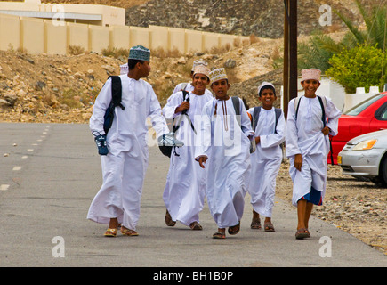 I bambini della scuola di Muscat Oman Foto Stock