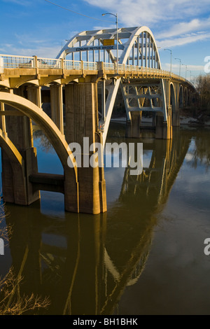 Edmund Pettus Bridge, Selma, Alabama Foto Stock
