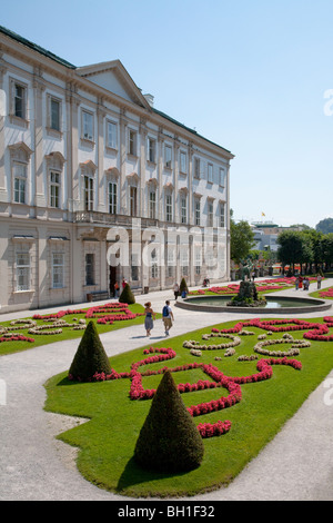 SCHLOSS MIRABELL castello, giardino MIRABELLGARTEN, Salisburgo, Austria Foto Stock