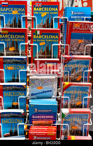 Barcellona - cartoline, libri guida Foto Stock