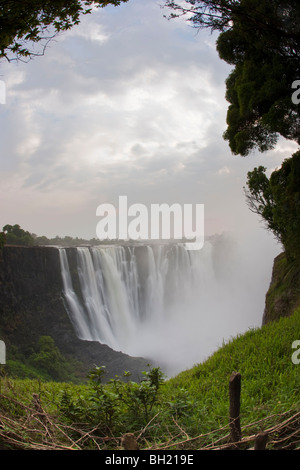 Victoria Falls nello Zimbabwe. La foto è stata scattata in Zimbabwe il Victoria Falls National Park. Foto Stock