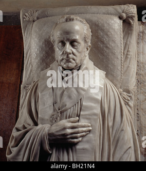 Tomba di Arthur Penrhyn 1815-81 Stanley Dean e storico della Abbazia di Westminster alabastro tomba da Giuseppe Boehm 1884 Foto Stock