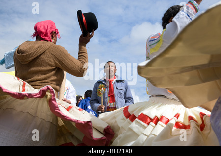 Saya afro ballerini boliviano, Bolivia. Foto Stock