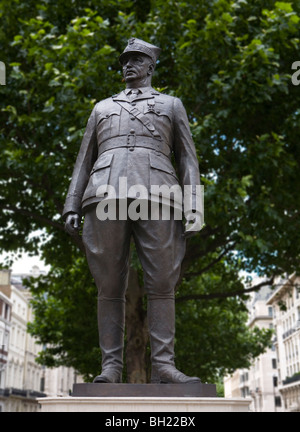 Statua di generale Wladyslaw Sikorski Portland Place London Foto Stock