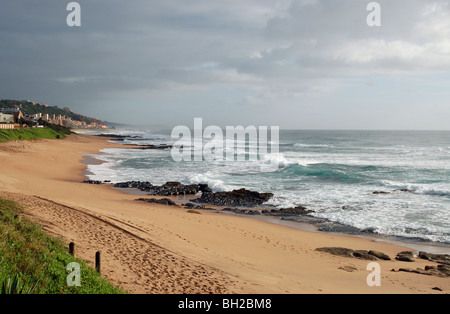 Umdloti spiaggia a nord di Durban. Sud Africa. Foto Stock
