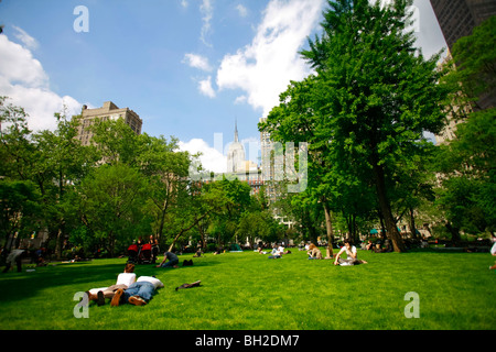 Il Madison Square è formata dalla intersezione della Quinta Avenue e Broadway in 23rd Street a New York City Foto Stock