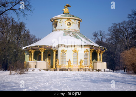 Casa del tè cinese, il Parco Sanssouci, Potsdam, Brandeburgo, Germania Foto Stock