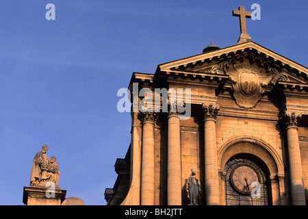 La FACCIATA DELLA SAINT-ROCH CHIESA, rue de Faubourg Saint Honore, Parigi, 1ST ARRONDISSEMENT DI PARIGI (75), Francia Foto Stock