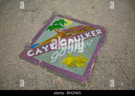 Caye Caulker, Northern Cayes, il Belize. Foto Stock