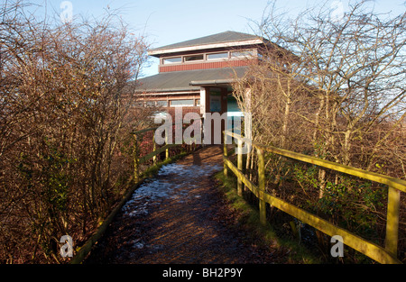 Leighton Moss RSPB · Martin Mere Wildfowl and Wetlands Trust · Martin mera natura locale riserva, Wigan Greater Manchester, Lancashire, Regno Unito Foto Stock