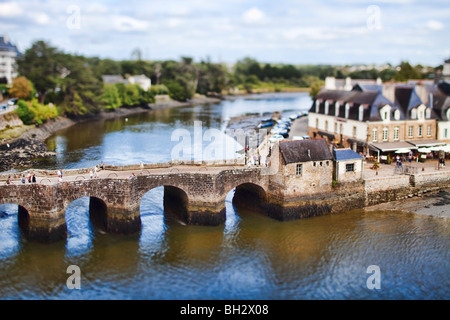 Porta Saint-Goustan, città di Auray, dipartimento di Morbihan, in Bretagna, Francia Foto Stock