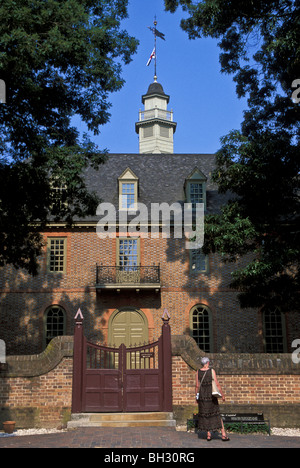 Capitol Building , Colonial Williamsburg, VA Foto Stock