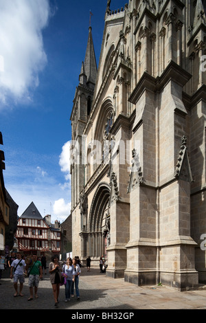 Saint Pierre cattedrale, Vannes, dipartimento di Morbihan, regione della Bretagna, Francia Foto Stock