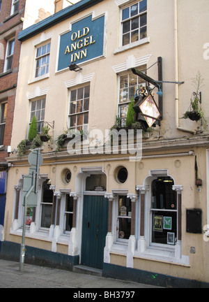 Il vecchio Angel Inn, Stoney Street, Nottingham, Inghilterra, Regno Unito Foto Stock