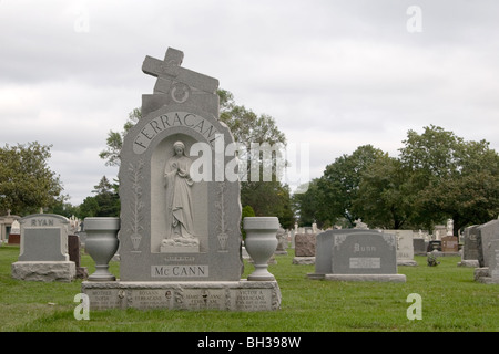 Lapide cimitero Foto Stock