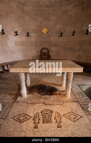 La Chiesa della moltiplicazione dei pani e dei pesci Foto Stock