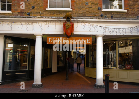 Dukes Lane arcade centrale Inghilterra Brighton UK Europa Foto Stock