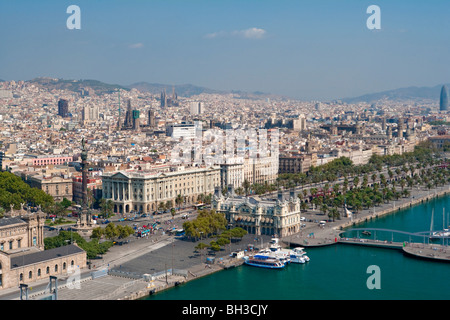 Barcellona - Port Vell - lungomare Foto Stock