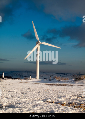 Ovenden Moor per centrali eoliche, nello Yorkshire, Regno Unito Foto Stock