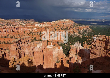 Vista generale della terra pilastri in Bryce Canyon Bryce Canyon National Park, Utah, Stati Uniti, STATI UNITI D'AMERICA Foto Stock