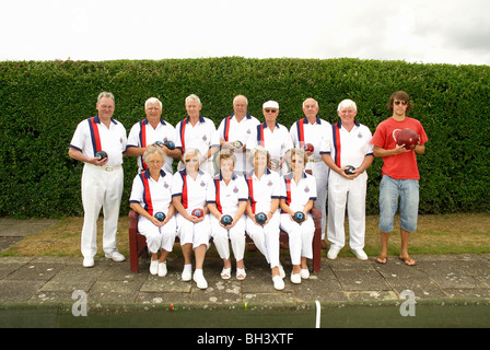 Bocce team plus am intruso Foto Stock