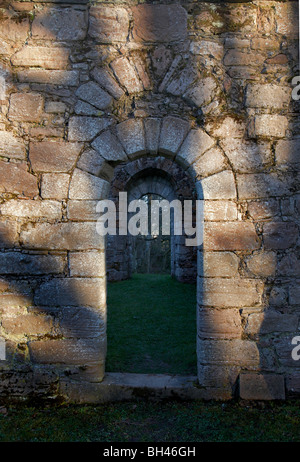 St Marys chiesa; ex chiesa parrocchiale di Auchindour. Costruito alla fine del XIII secolo. Foto Stock