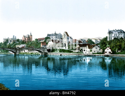 Gesamtansicht Saalfeld Foto Stock